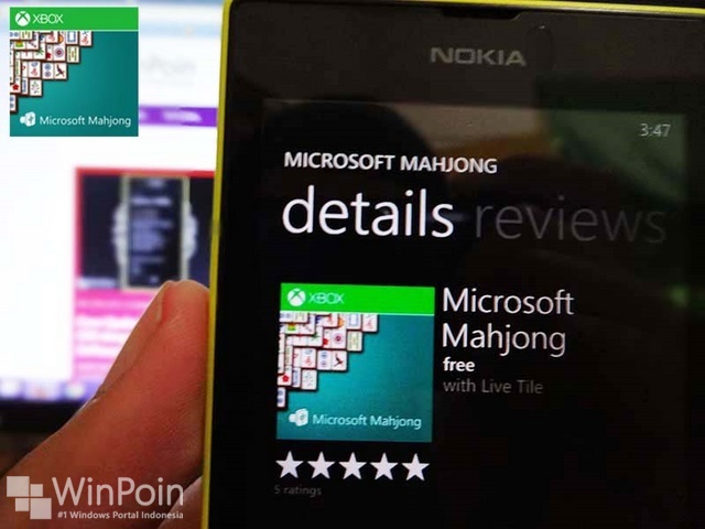 Microsoft Merilis Game Mahjong, Minesweeper dan Solitaire untuk Windows Phone 8