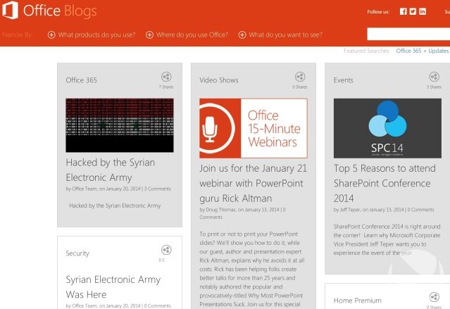 Blog Microsoft Office Dibobol Hacker Syrian Electronic Army