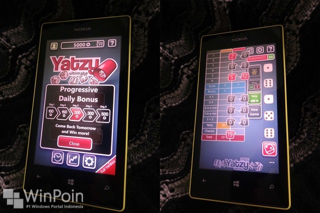 Ayo Download Game Yatzy untuk Windows Phone Mumpung Gratis!