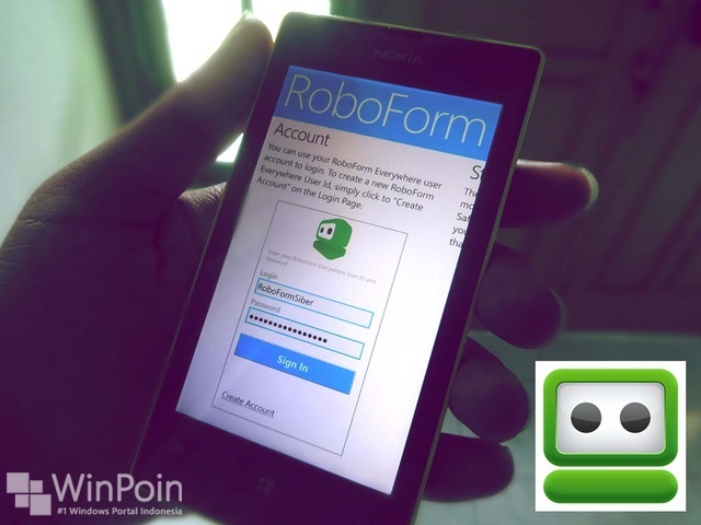 RoboForm: Password Manager untuk Windows Phone 8