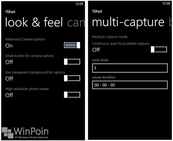 Aplikasi 1Shot untuk Windows Phone 8 telah Diupdate