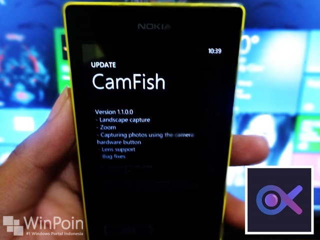 Update Aplikasi CamFish Windows Phone Ada Fitur Baru