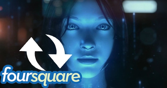 Microsoft Voice Assistant "Cortana" Akan Terhubung Dengan Foursquare