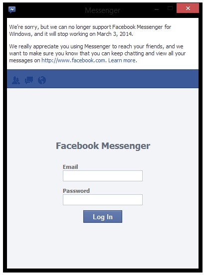 3 Hari Lagi Facebook Messenger untuk Windows Akan Dimatikan