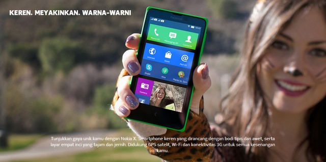 Nokia X dan Nokia XL Ber-OS Android Sudah Dipajang di Website Nokia Indonesia