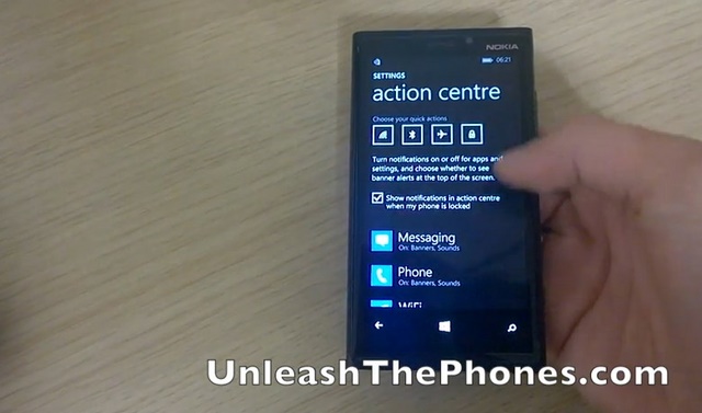 Muncul Video Action Center Windows Phone 8.1