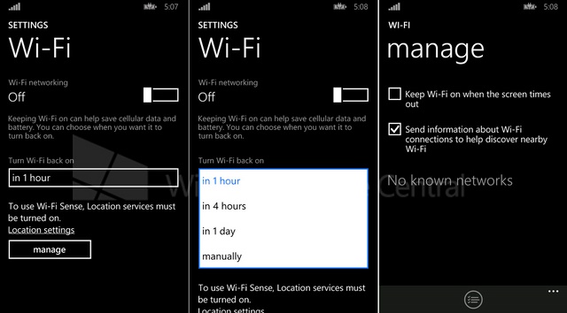 Windows Phone 8.1 Memiliki Pengaturan Wi-Fi yang Baru