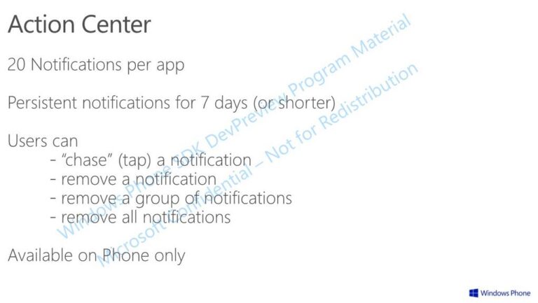 Ada Batasan Maksimal Notifikasi di Action Center Windows Phone 8.1