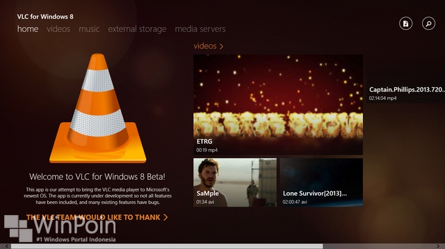 VLC untuk Windows 8 Sudah Dirilis (Meskipun Masih Beta)