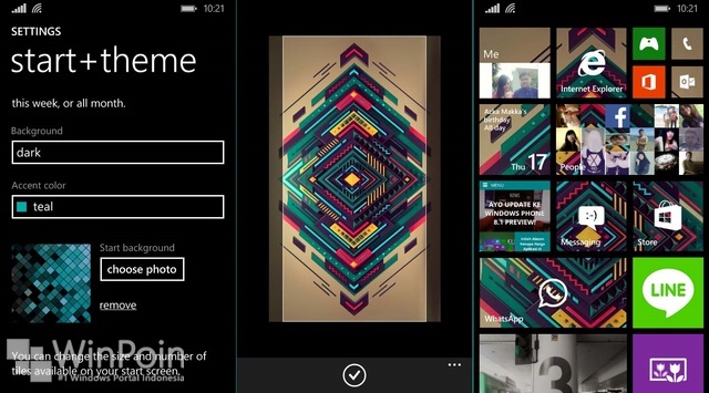 Cara Mengganti Background Start Screen Windows Phone 8.1