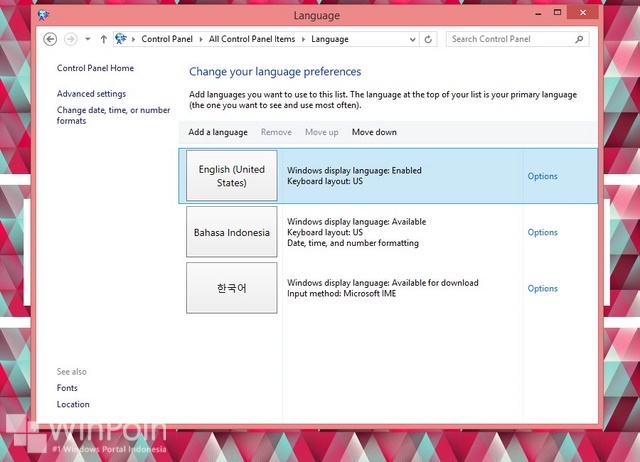 Cara Mengganti Bahasa Windows 8.X dengan Mudah