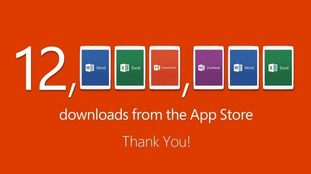 Wow..Office untuk iPad Sudah Didownload Lebih Dari 12 Juta Kali!