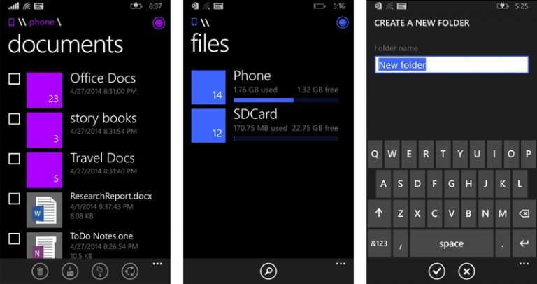 File Manager Akan Hadir di Windows Phone 8.1 Bulan Juni