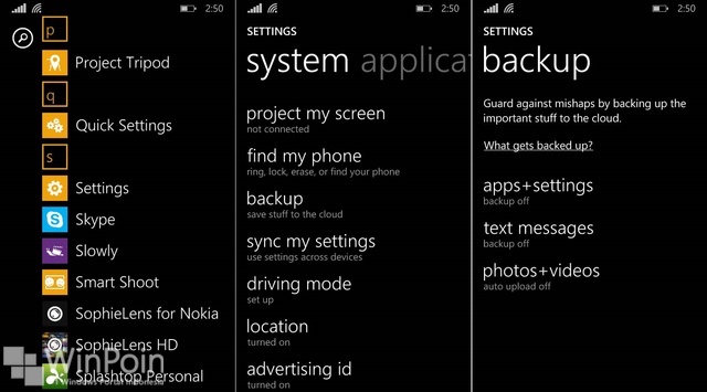 Cara Backup Windows Phone 8.1