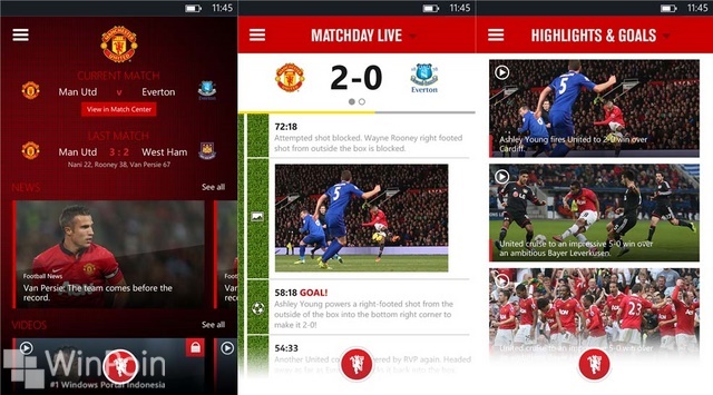 Aplikasi Official MU Hadir di WIndows Phone, Tapi...