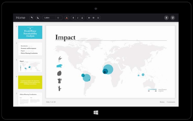 Wow..Inilah Tampilan Modern Office Berbasis Touch!