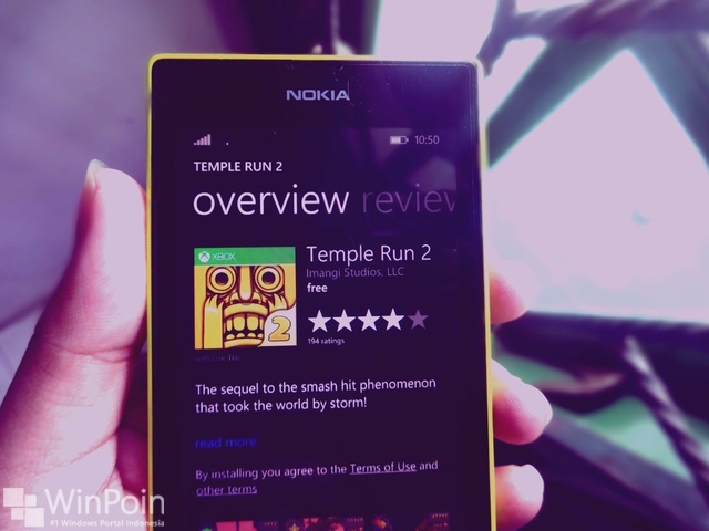 Akhirnya Temple Run 2 Mendukung Device RAM 512 di Windows Phone