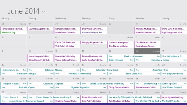 Menambahkan Jadwal Piala Dunia 2014 di Windows Phone dan Windows