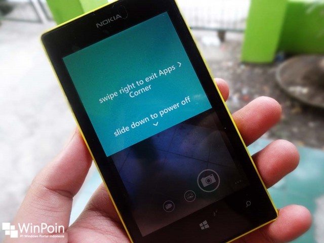 Cara Keluar dari  Apps Corner Windows Phone 8.1