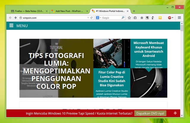 Wow..Firefox 33 Sudah Dirilis, Ayo Update! (+Review)