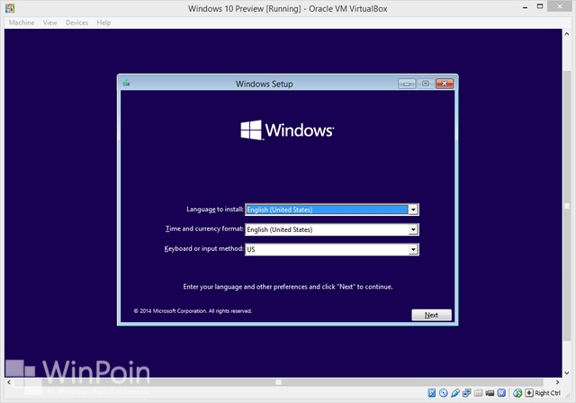 Cara Install Windows 10 Preview di VirtualBox (Beserta Gambar)