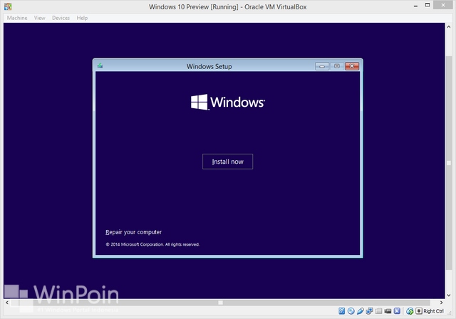 Cara Install Windows 10 Preview di VirtualBox (Beserta Gambar)