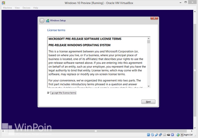 Cara Install Windows 10 Preview di VirtualBox (Beserta Gambar)