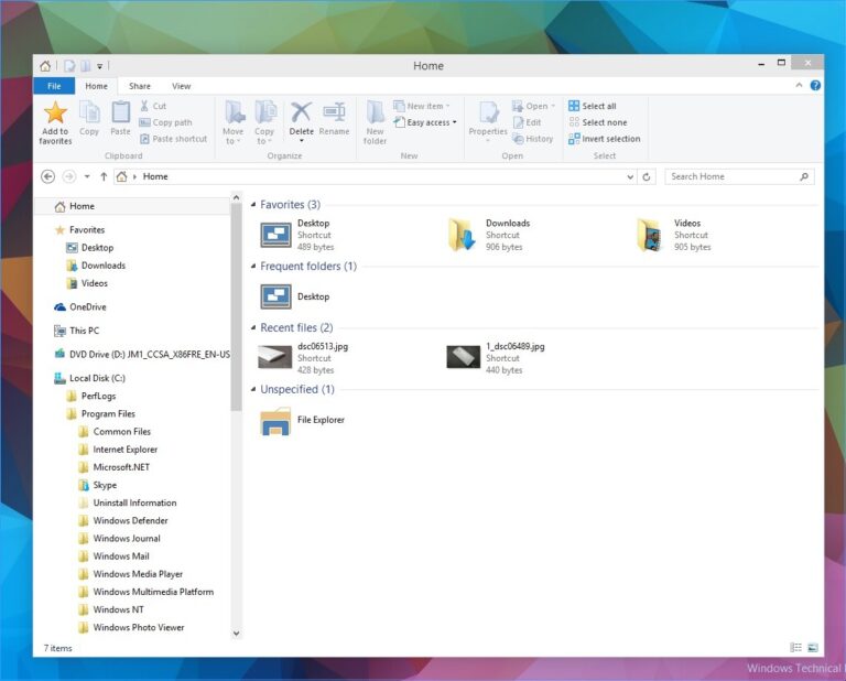 Windows 10 Punya Folder Frequent dan Recent Files di Home