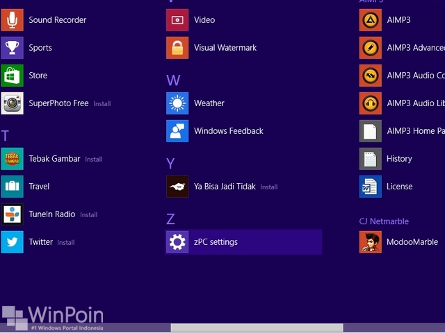 Cara Membuka zPC Settings di Windows 10