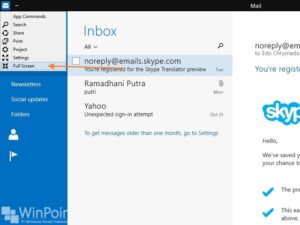 Cara Menampilkan Aplikasi Modern Windows 10 Full Screen