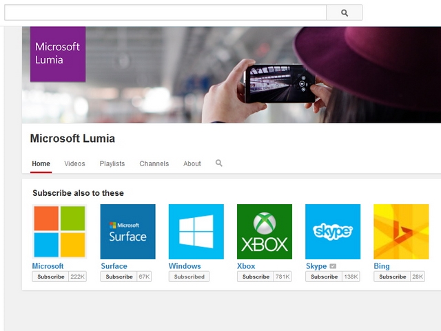 Channel YouTube Windows Phone Pindah ke Microsoft Lumia