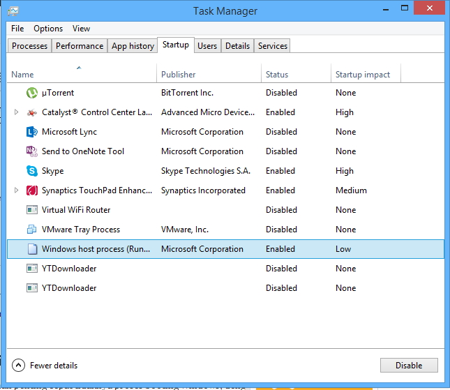 Service host process