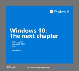 Windows 10 Consumer Preview Dirilis