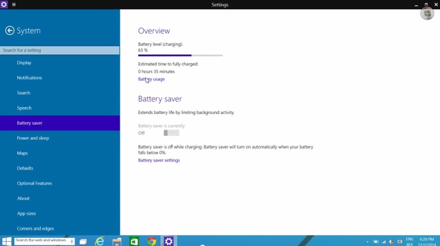 Fitur Battery Saver di Windows 10 Build 9888 Sudah Fungsional