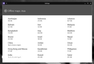 Di Windows 10 Kamu Bisa Mendownload Maps dan Mengaksesnya Offline