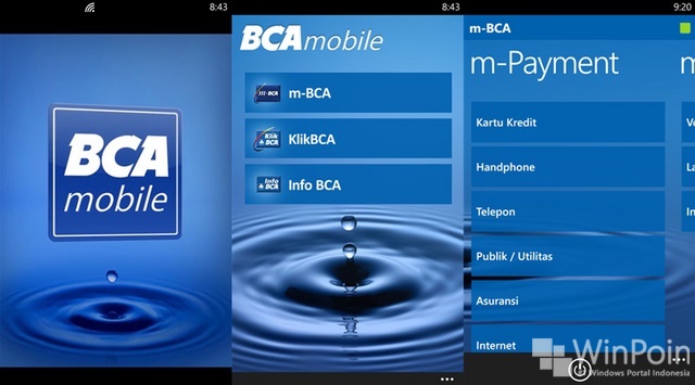 Aplikasi Mobile Banking untuk Windows Phone