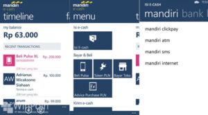Aplikasi Mobile Banking untuk Windows Phone