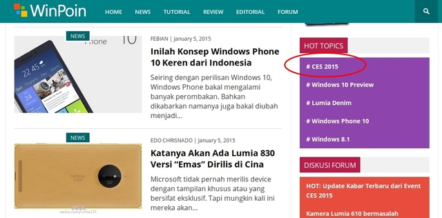 Ikuti Update Terbaru Seputar CES 2015 (Consumer Electronic Show)