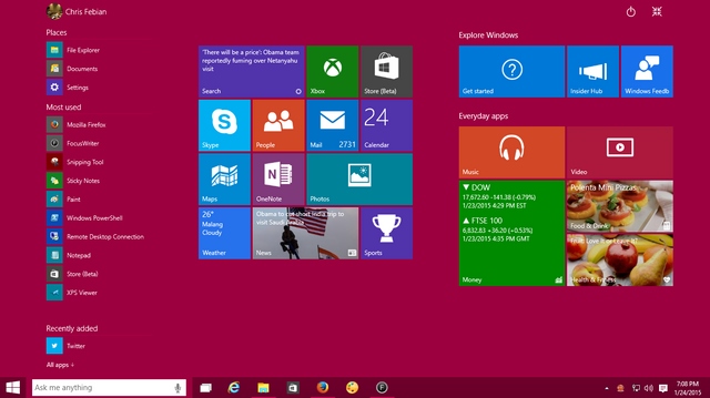 Seperti Inilah Fitur dan Tampilan Windows 10 Preview Build 9926 (Review Eksklusif)