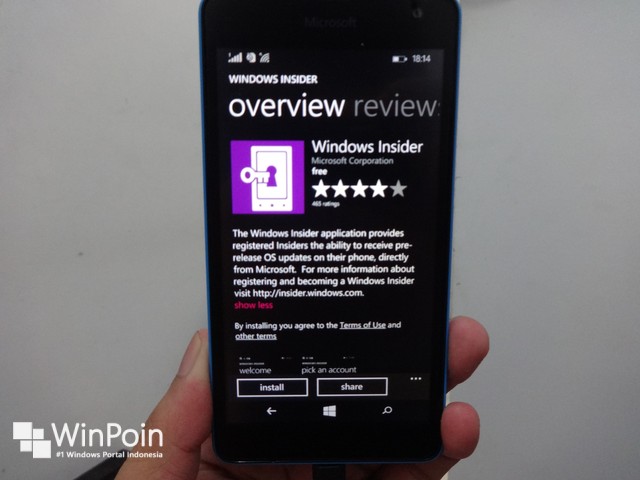 Menjelang Perilisan Windows 10 Preview untuk Smartphone, Aplikasi Phone Insider Diupdate Menjadi Windows Insider