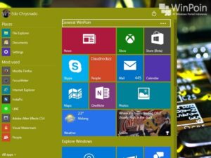 Cara Custom Start Menu di Windows 10