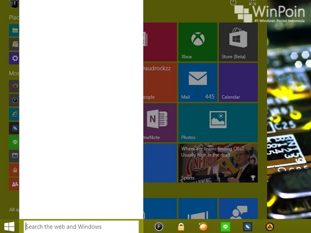 Cara Custom Start Menu di Windows 10