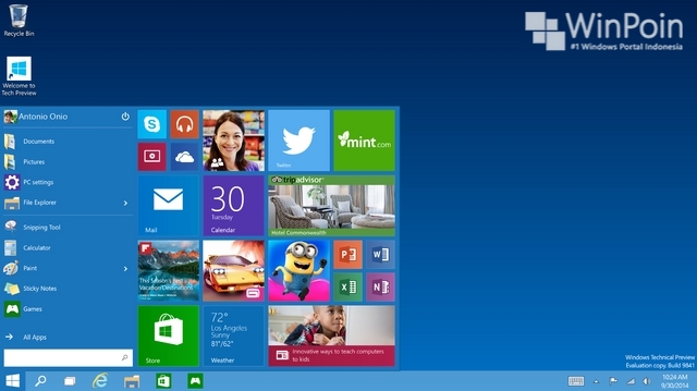 Cara Custom Start Menu di Windows 10