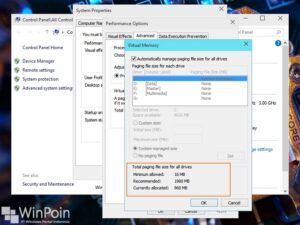 Apa Virtual Memory Kamu Terlalu Sedikit??