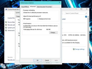 Apa Virtual Memory Kamu Terlalu Sedikit??