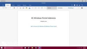 Inilah Fitur dan Tampilan Microsoft Word Touch untuk Windows 10 (Review)