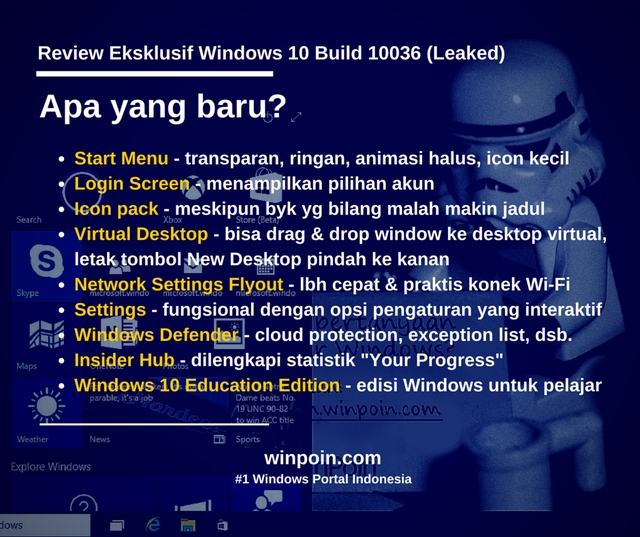 Review Eksklusif Windows 10 Build 10036 -- Inilah Detail Fitur & Tampilannya