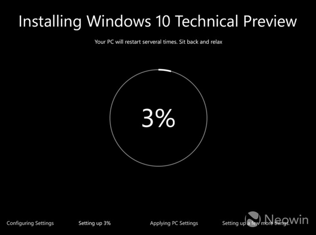 Seperti Inilah Tampilan Proses Instalasi Windows 10 Nantinya