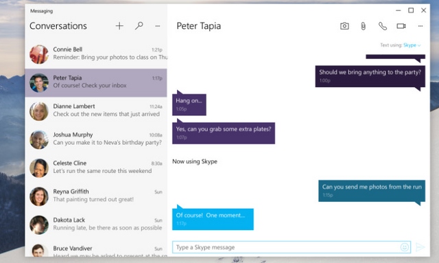 Messaging Hadir ke Windows 10 Desktop dan Tersinkronisasi Antar Device (smartphone - desktop - tablet - dsb)