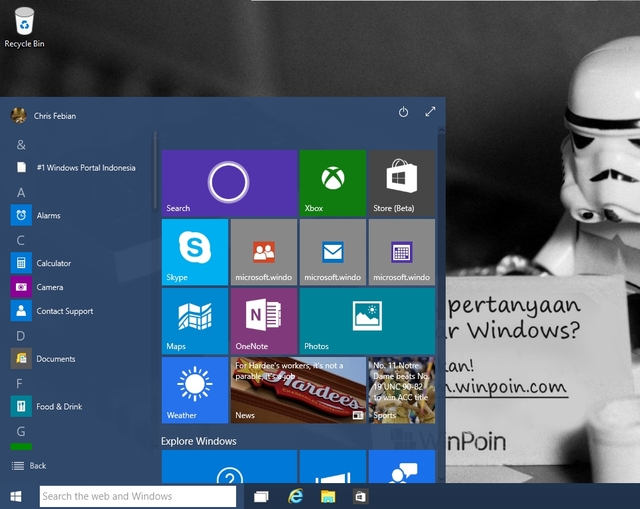 Review Eksklusif Windows 10 Build 10036 -- Inilah Detail Fitur & Tampilannya